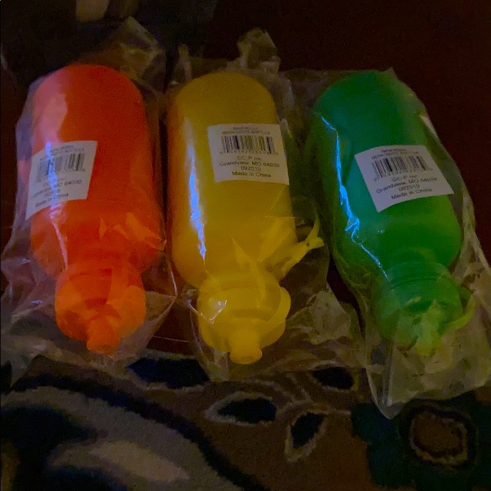 Neon Water Bottles